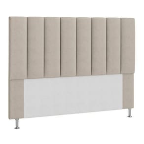 Cabeceira Cancun Para Cama Box Casal 140 Cm Suede Bege - LM DECOR