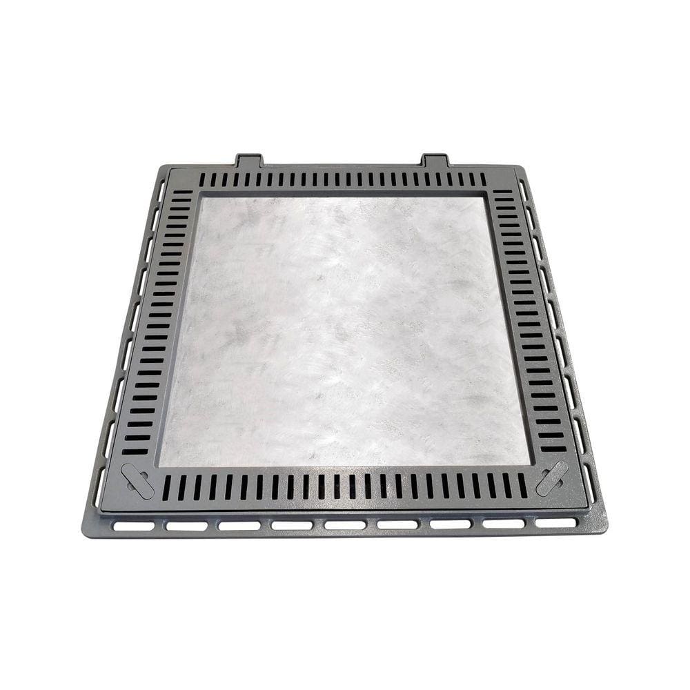 Tampa Casa Máquina Piscina Rebaixada Art Grelha 80x80cm C