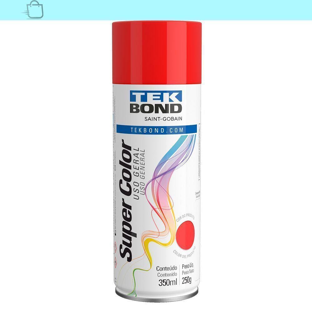 Tinta Spray Uso Geral 350ml Vermelho Tekbond