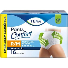 Roupa íntima Tena Pants Confort P/M 16 unidades