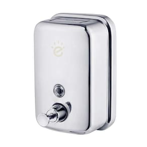 Dispenser Saboneteira Detergente Álcool Em Gel Líquida Inox 500ml P/ Parede Banheiro Cozinha