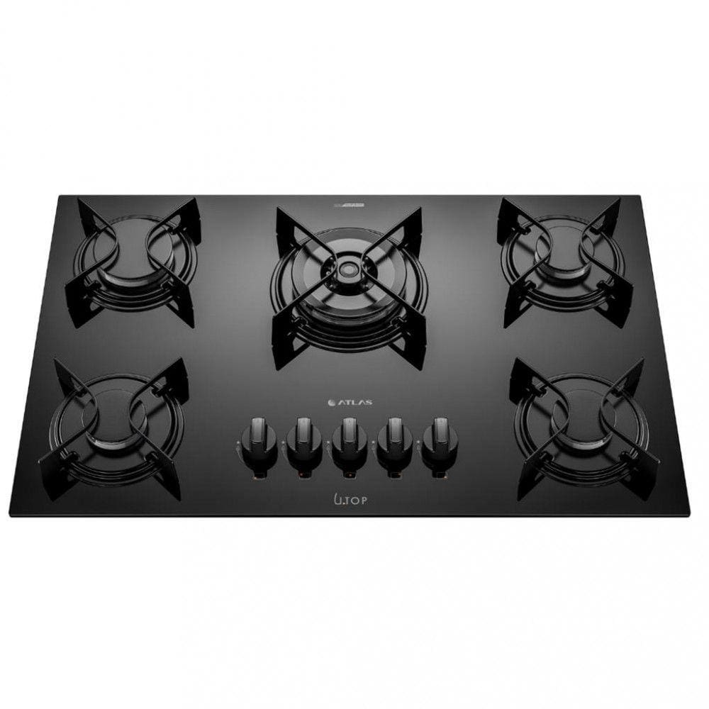 Cooktop Atlas U Top 5 Bocas Acendimento Automático e Tripla Chama