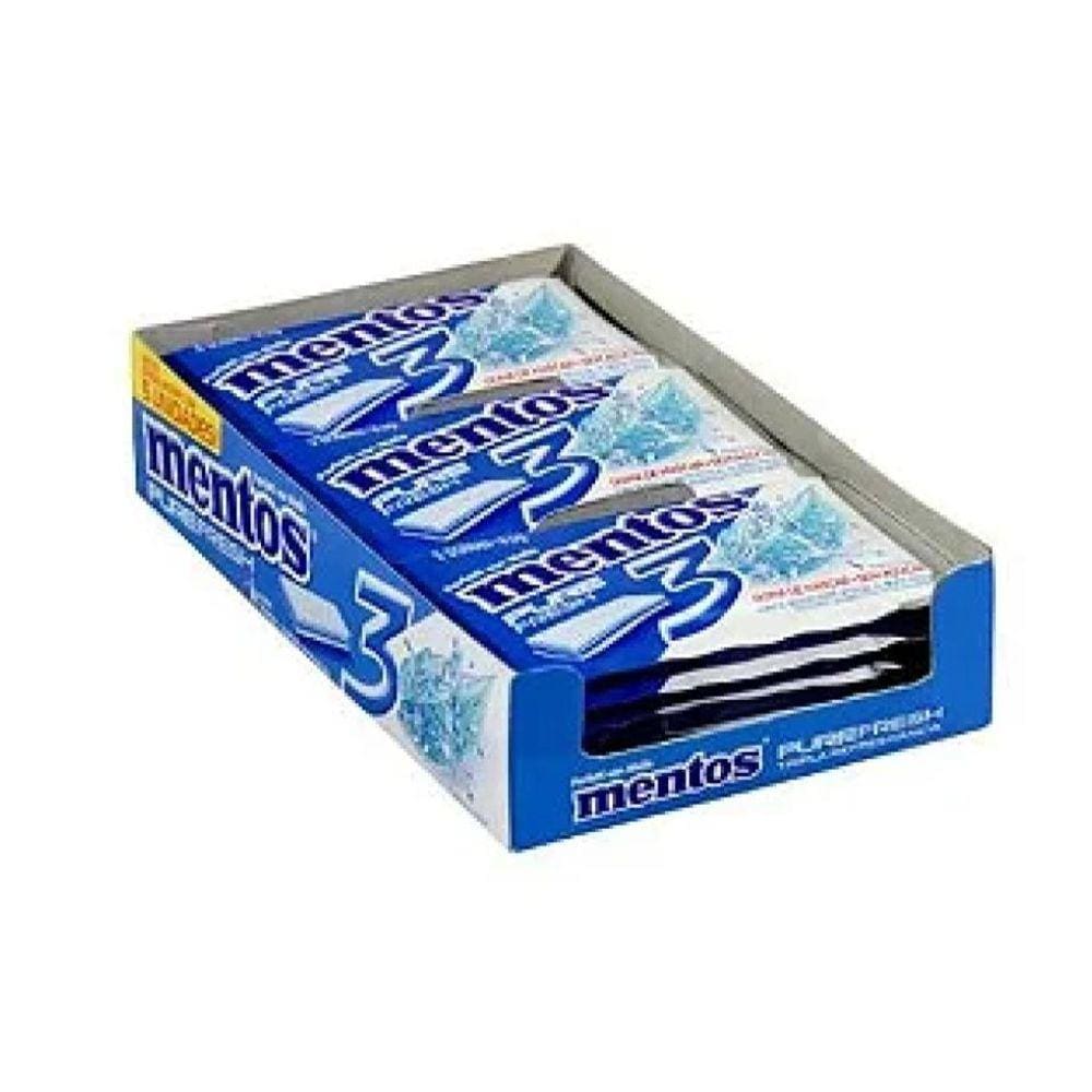 Chiclete Mentos 3 Camadas Fresh Mint 8,5g C/15 Unidades