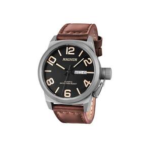 Relógio Magnum Sports MA33399P Pulseira de Couro Preto