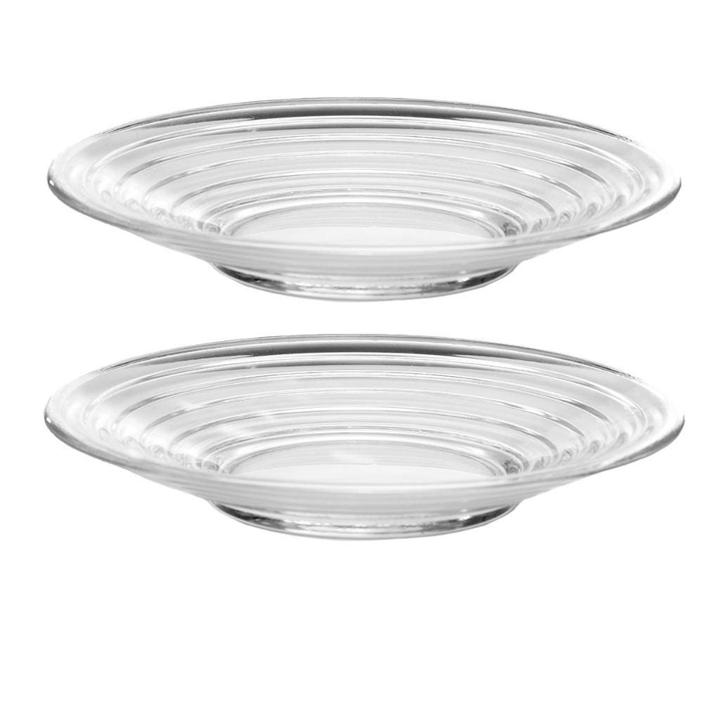 Jogo 2 Pratos Vidro Ondulado 17cm Cozinha Aino Aalto iittala