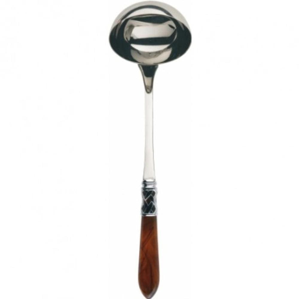 Concha Multiuso Anel Banhado a Prata Tabaco Aladim Bugatti