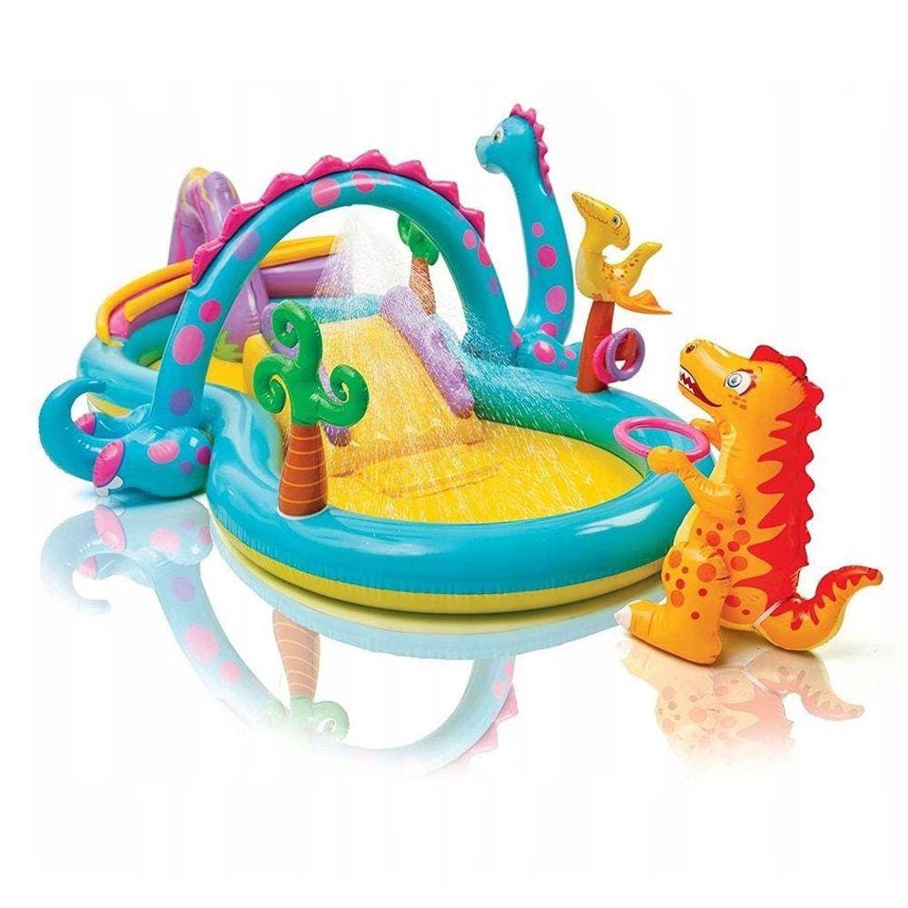 Piscina Playground Infantil Mundo Encantado dos Dinossauros 290 Litros Intex