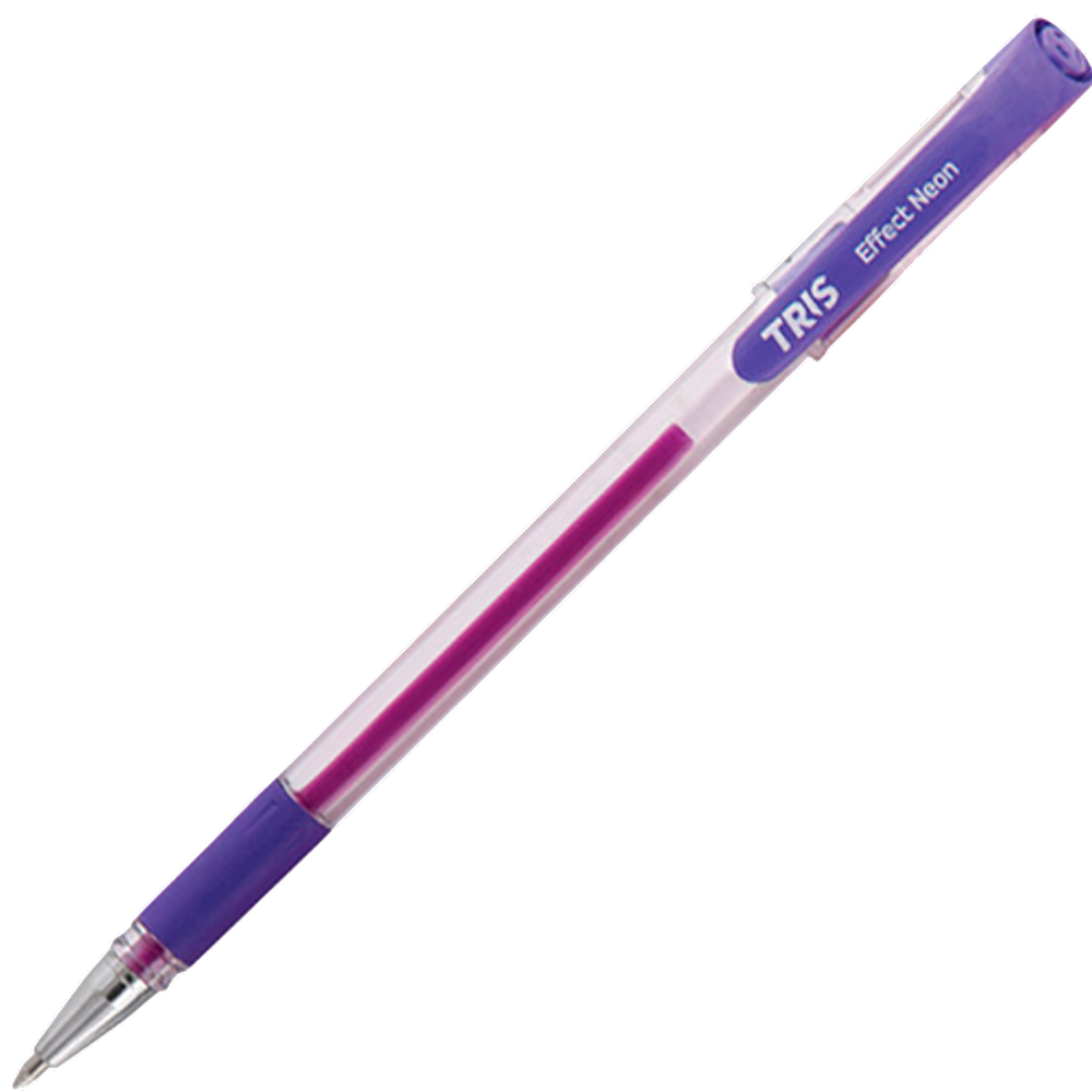 Caneta Gel Tris Effect Neon Roxa
