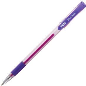 Caneta Gel Tris Effect Neon Roxa