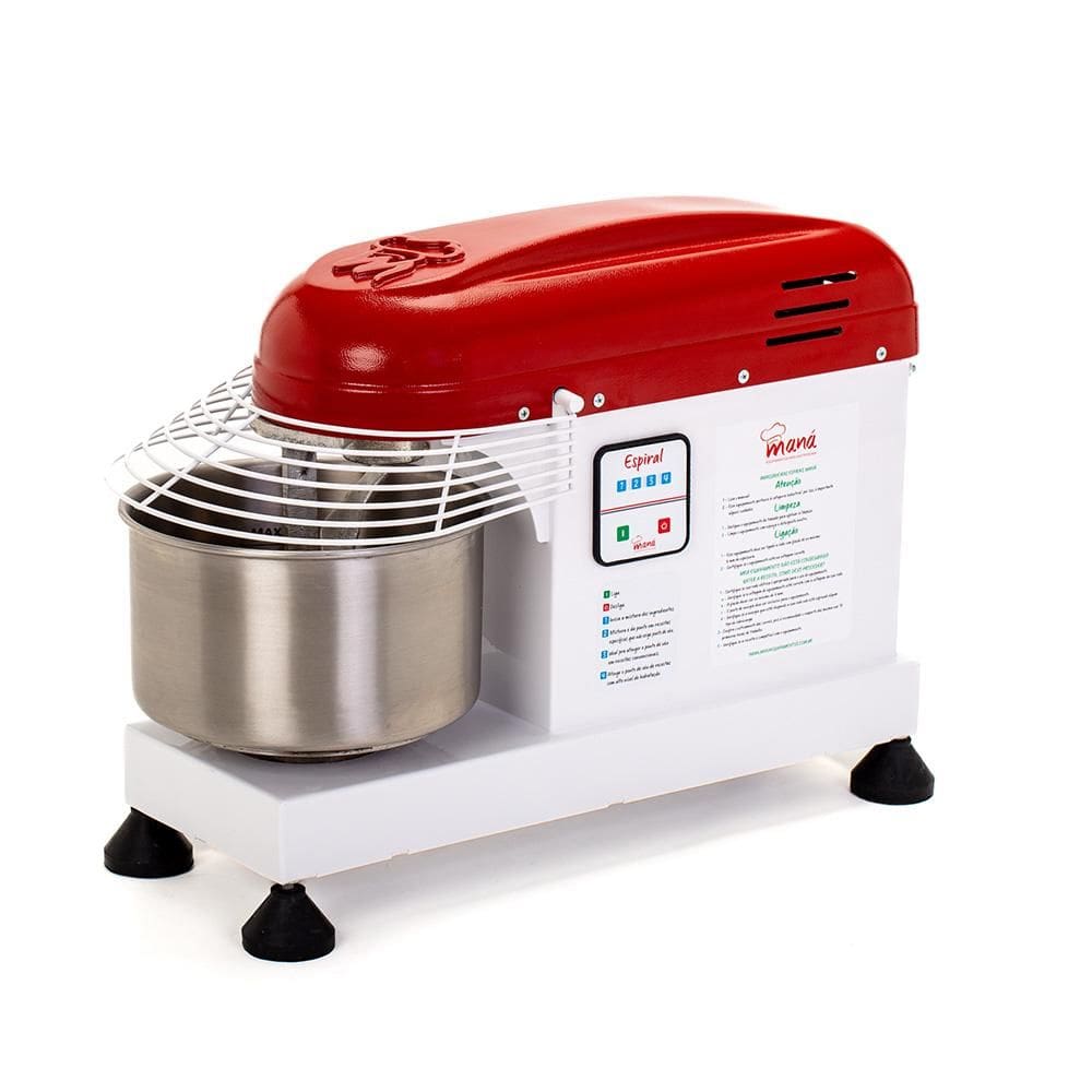 Amassadeira Espiral Maná 10 KG Profissional Monofásico 220V AEM-10 PRO