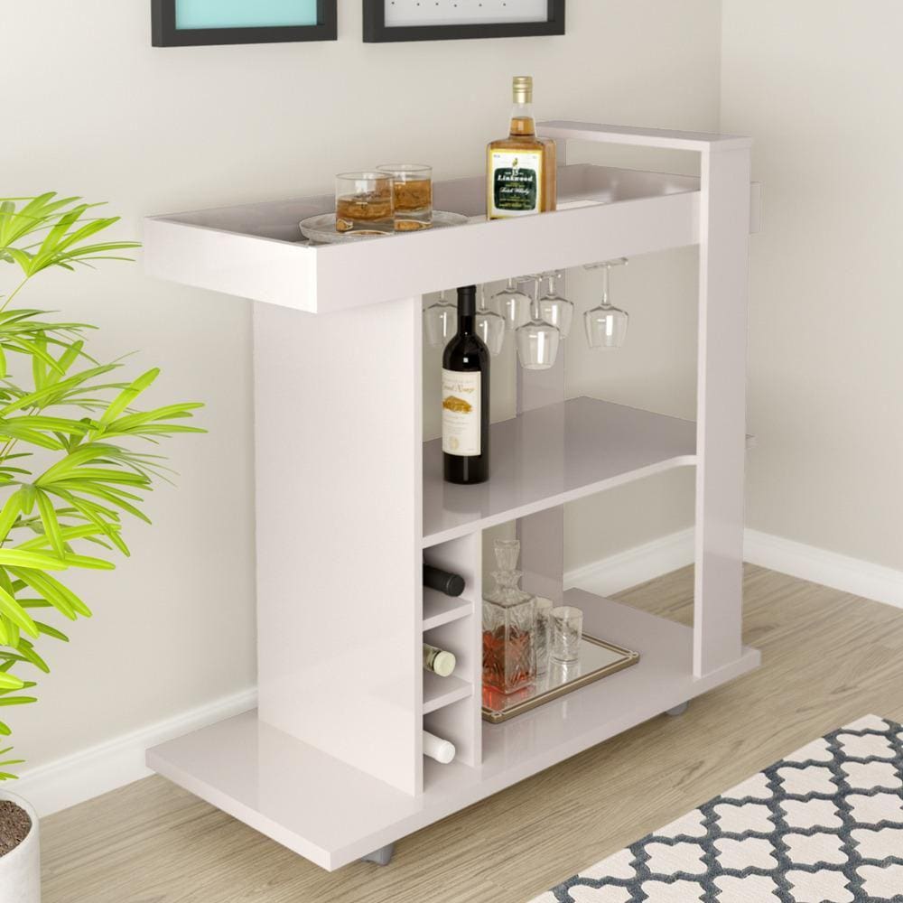 Adega Bar com Porta-Taças e Garrafas Multimóveis CR50032