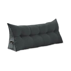 Cabeceira Almofada de Apoio Para Encosto Mel Queen 160 cm Suede Cinza - LM DECOR