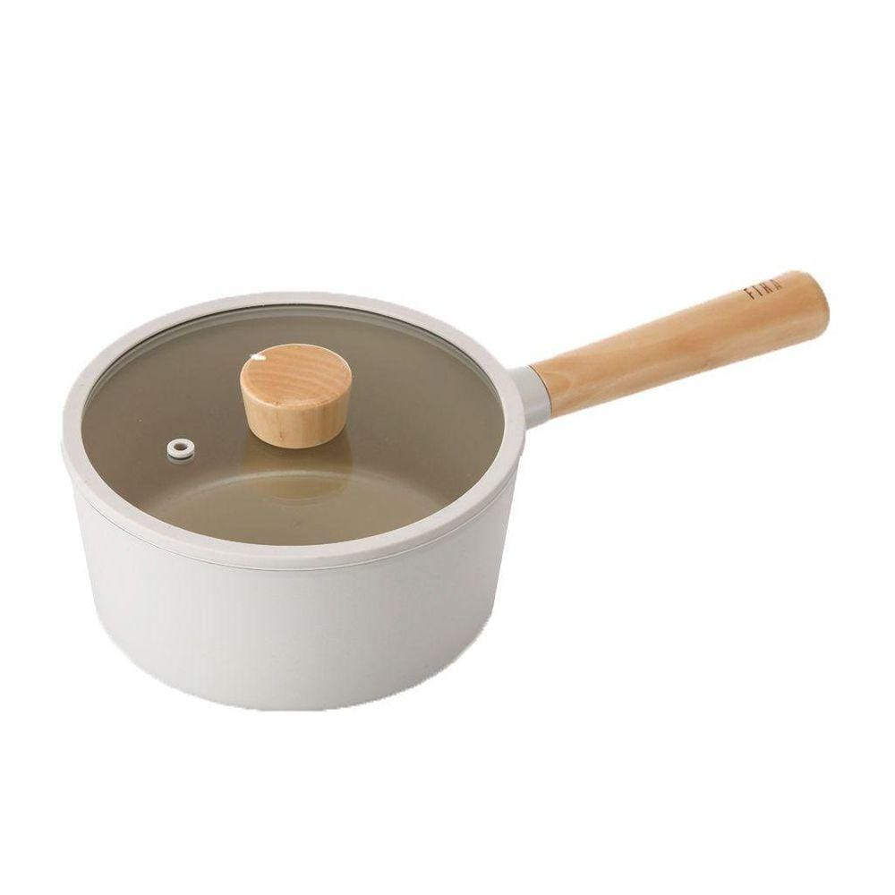 Fika - Panela 18Cm/1,6L - Indução, Neoflam, Cor Pérola, Alum
