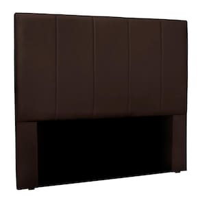 Cabeceira Casal 1,40m Sevilha Suede Marrom - Pallazio