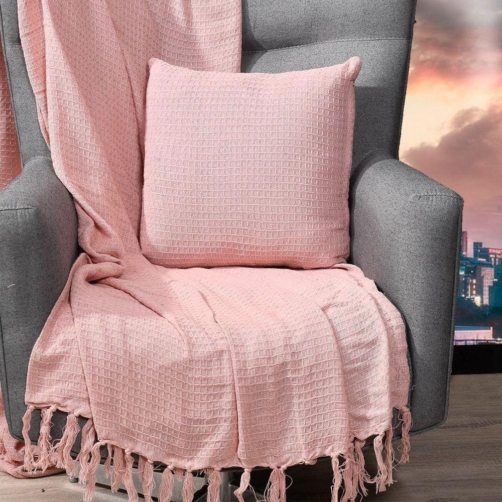 Capa De Almofada Favo 40X40 100% Algodão