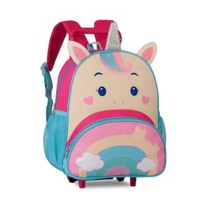 Mochila Infantil Com Rodinhas Uniconio - Rosa