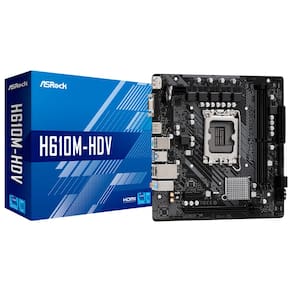 Placa Mae Intel 1700 H610 2xDdr4 Hdmi/Vga H610M-HDV ASROCK