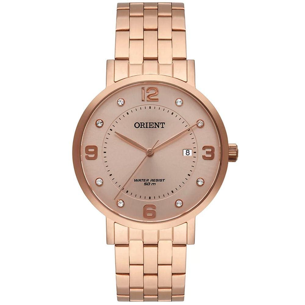 Relógio ORIENT feminino rosê analógico FRSS1042 R2RX