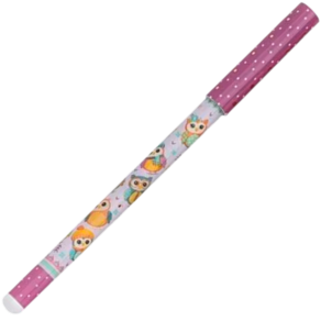 Caneta esferográfica azul 1.0mm Love Corujas tp roxo Molin