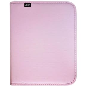 Fichário Universitário 4 Argolas Sweet Rosa Com Estojo Acp