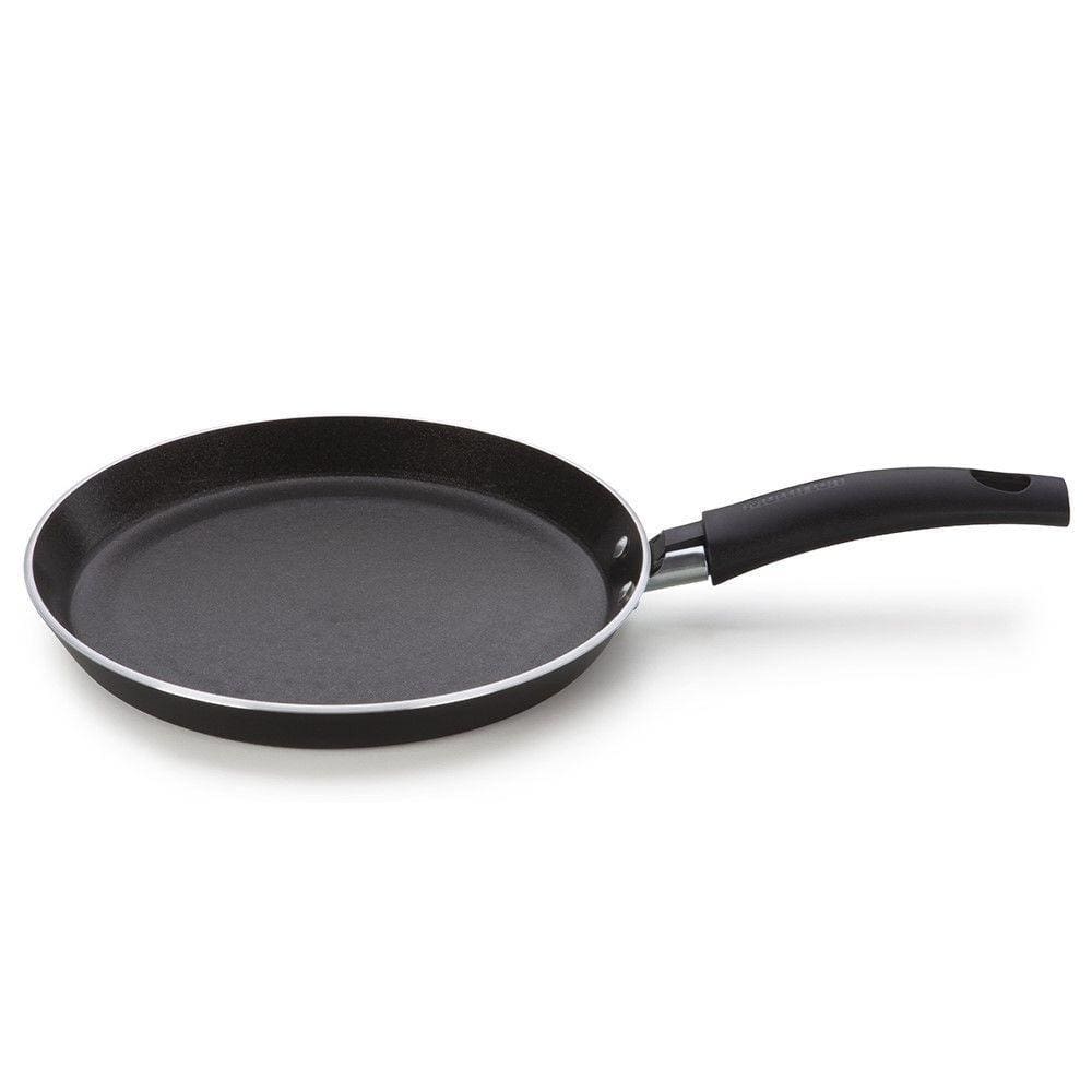 Panquequeira Induct+ Preto 22 Cm Em Alumínio Com Revestimento Interno Antiaderente Multiflon