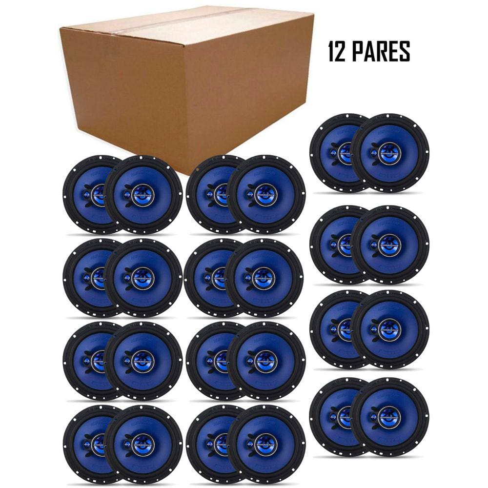 Kit 12 Pares Alto Falante Hurricane Triaxial Triak 6” Polegadas 100W (Par)