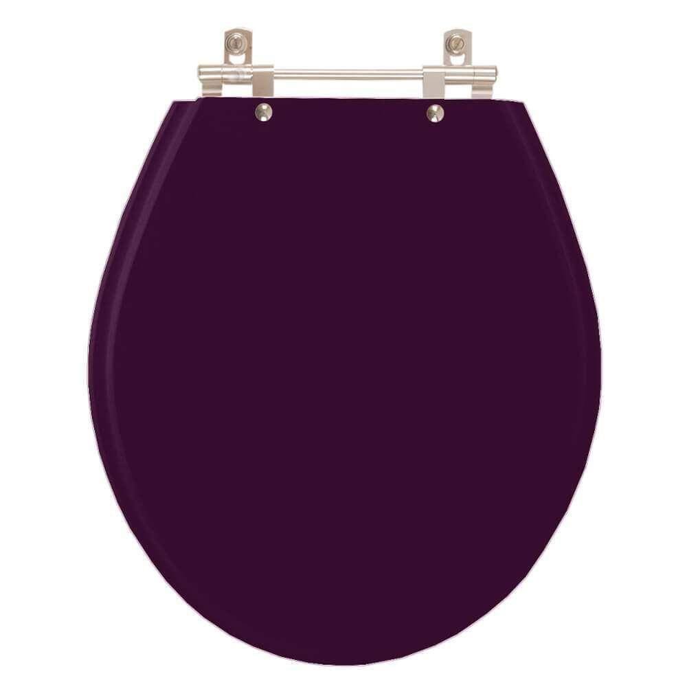 Assento Sanitário Carina Ametista (roxo) Para Vaso Ideal Standard