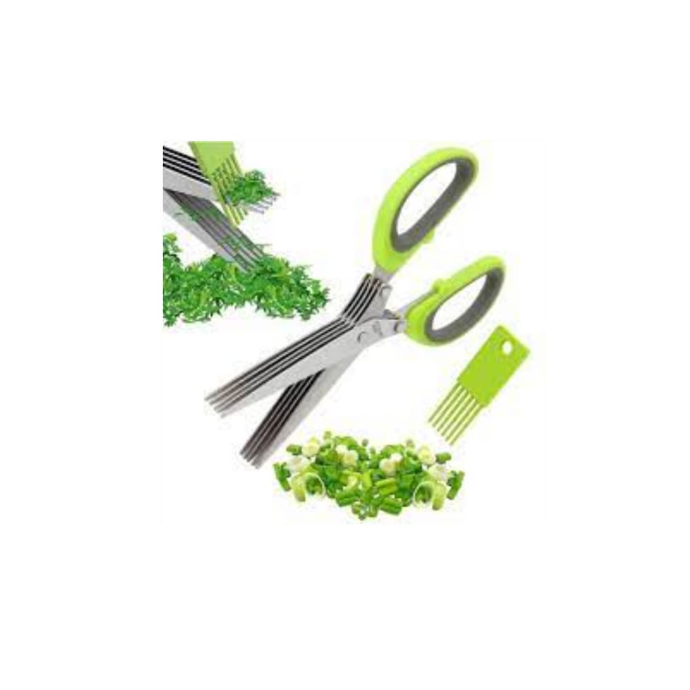 Tesoura 5 Laminas Multiuso Plastico e Metal 19 cm