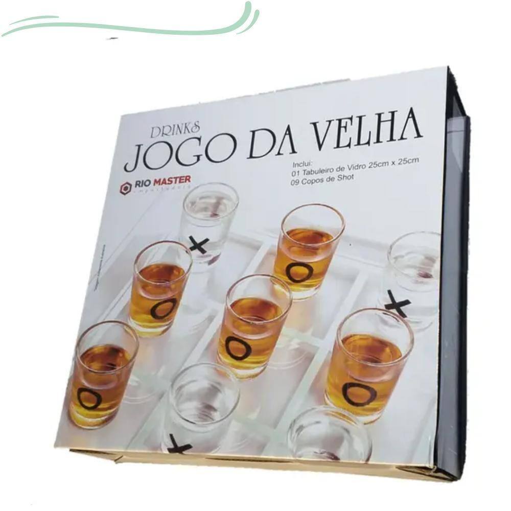 Uno Drunk Jogo + Jogo Da Velha 2 Em 1 / Bebida Drink Shot