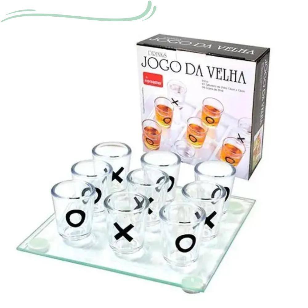 Jogo Drunk Uno + Jogo Da Velha 2 Em 1 / Bebida Drink Shot