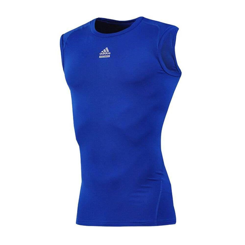 Camiseta Regata adidas De Compressão Térmica Academia P92290 - Cor: Azul | Tamanho: G