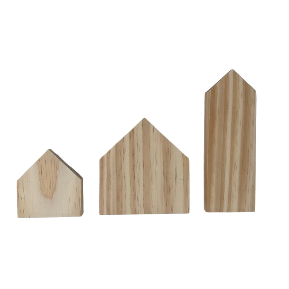 Trio casinhas para condomínios/ Igreja em Pinus- Jeito Próprio Artesanato