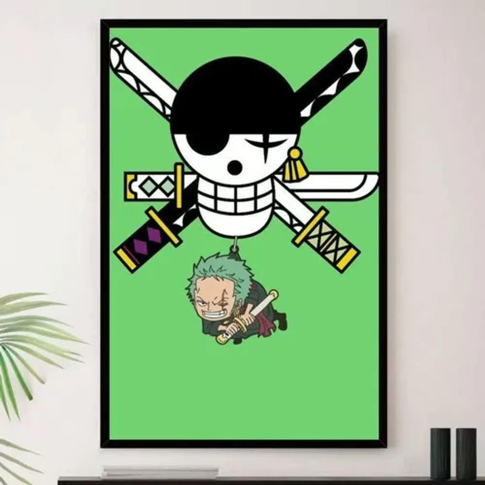 Zoro One Piece - Quadro A4