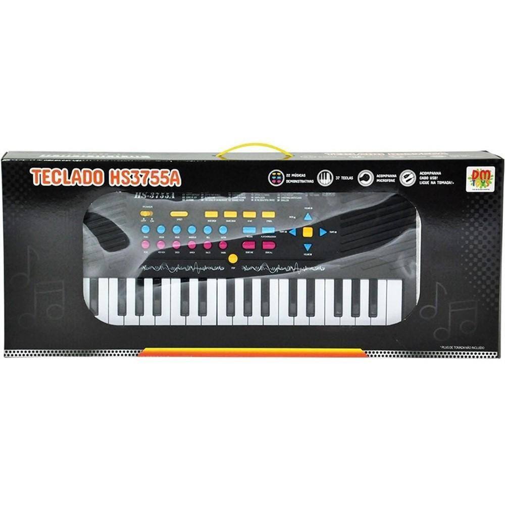 TECLADO PIANO INFANTIL MUSICAL ROCK PARTY DM TOYS