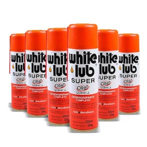 Desengripante White Lub Super 300ml Orbi - 6 Peças - Lubrificante Óleo