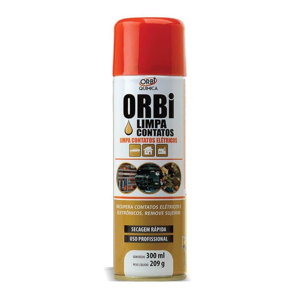 Limpa Contatos Elétricos Placa Eletrônica Spray 300ml Orbi