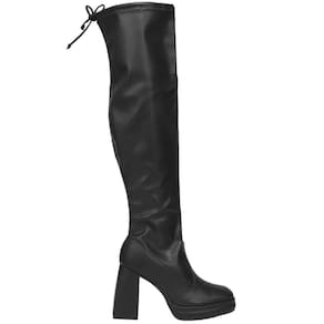 Bota Feminina Casual Over The Knee Bico Quadrado Salto Bloco Alto Beira Rio 9080.103