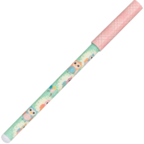 Caneta esferográfica azul 1.0mm Love Corujas TP ROSA Molin