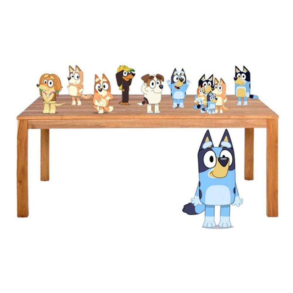 Kit Displays De Mesa Grande Bluey Decoração Festa
