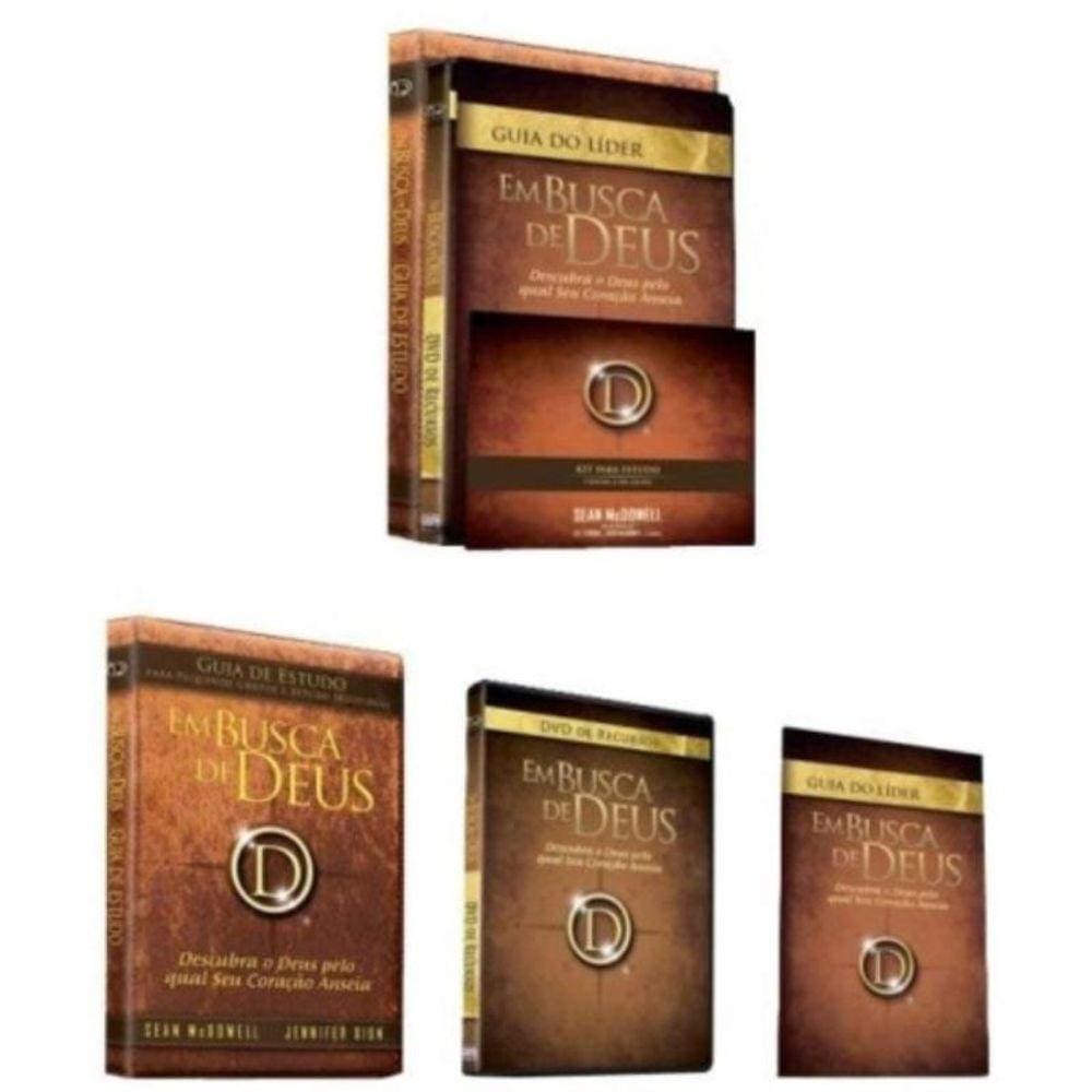 Kit Em Busca De Deus (Dvd,Guia Do Líder, Guia De Estudo Individual/Grupo)