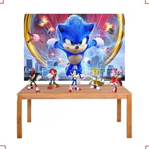 Kit Festa Sonic Display + Painel 100x60cm