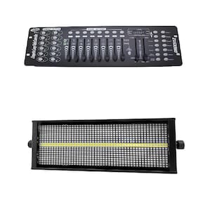 Kit 2 Strobo De Led Rgb+W 1000W + Mesa Dmz 512