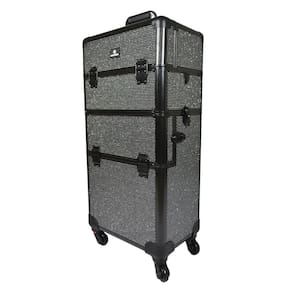 Maleta Profissional Klass Vough 2 Em 1 Preta Com Strass Ref:Db-913T-Bl