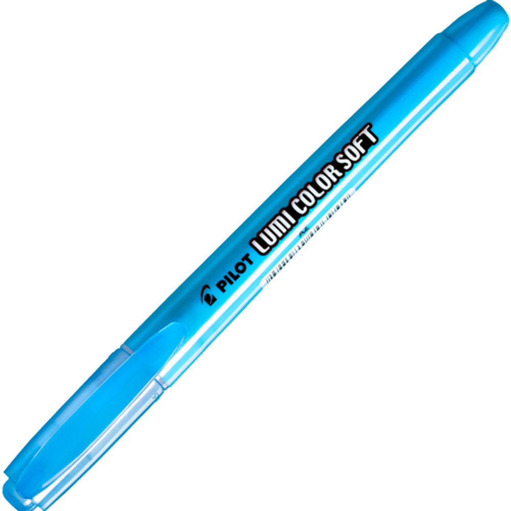 Caneta Marca Texto Lumi Color Soft Azul Pastel Marca Pilot