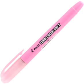 Caneta Marca Texto Lumi Color Soft Rosa Pastel Marca Pilot