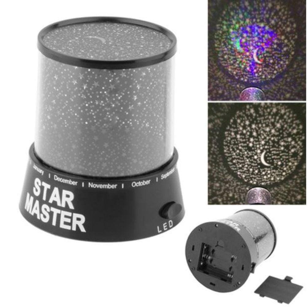 Luminária De Estrelas Abajur Projetor Star Master Decoração