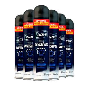 kit Desodorante Antitranspirante Suave Invisible 200ml C/6 Unidades