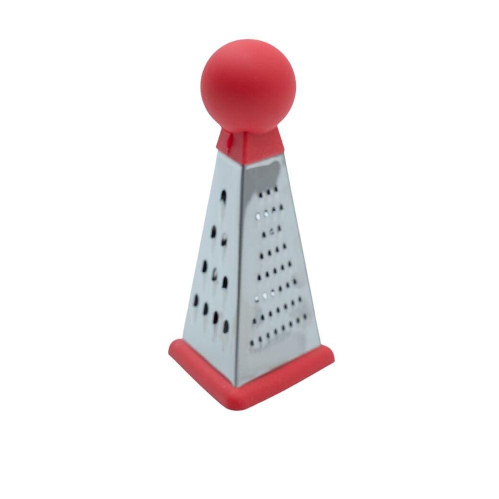 Ralador 3 faces de inox com silicone 15cm - Mozcada