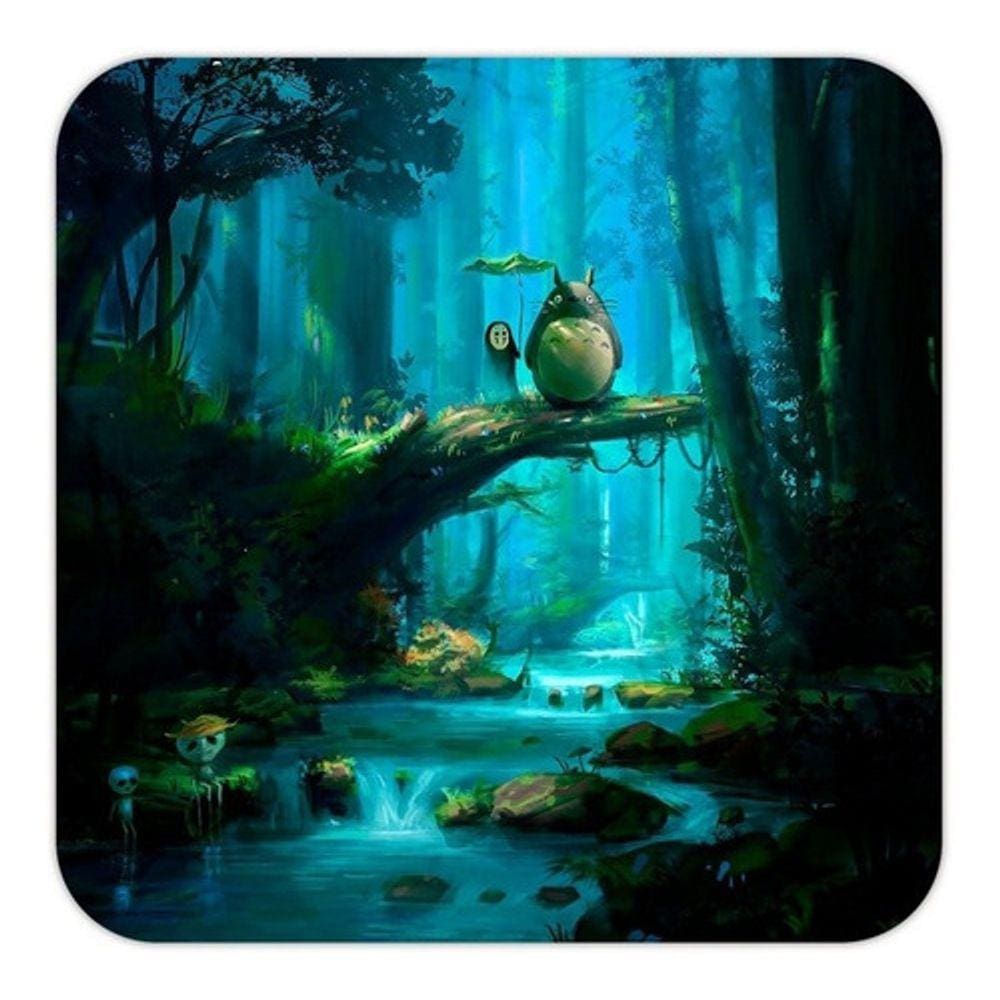 Placa Quadro Decorativo 18x18 Cm Studio Ghibli