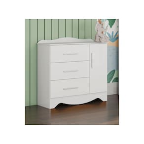Cômoda Provençal Moveis Peroba Clara MDF 03 gavetas 01 pt ls